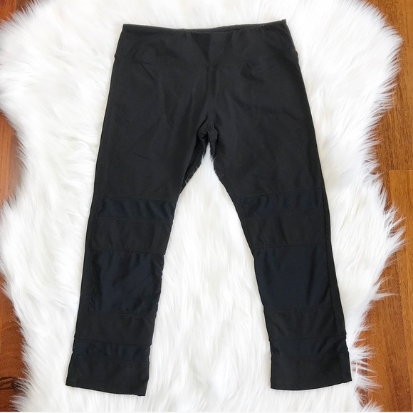 Kyodan Pants - ☀️{Kyodan} Black Cropped Mesh Leggings